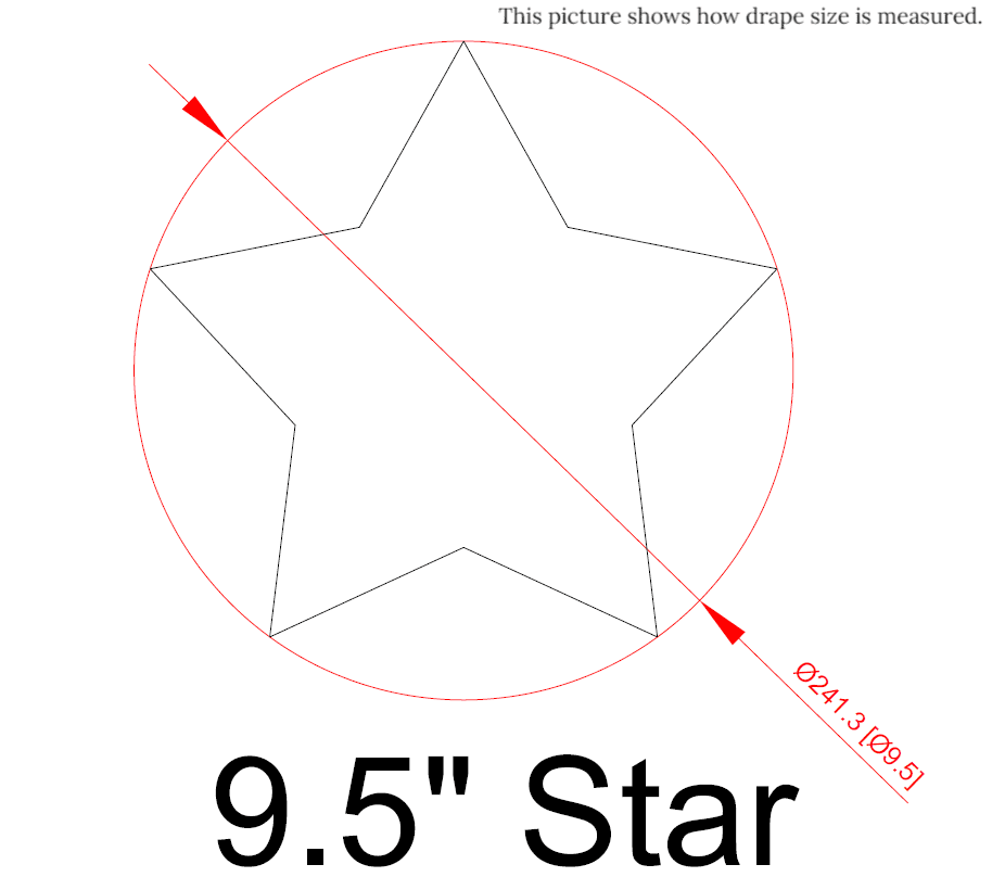Set of 3 Star Shape Drape Forms - Image 4